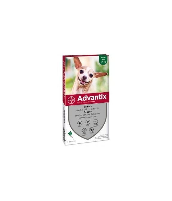 ADVANTIX SPOT-ON CANI FINO A 4 kg