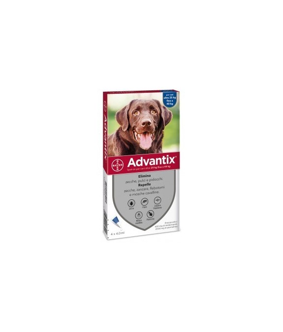 ADVANTIX SPOT-ON CANI OLTRE  25 KG  FINO A 40KG