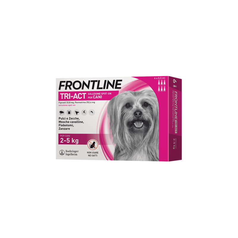 FRONTLINE TRI-ACT SPOT-ON 2-5kg    3x0,5ml