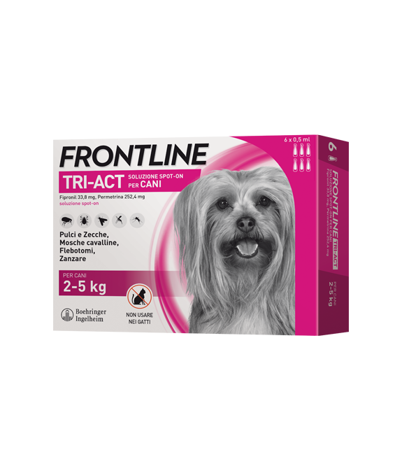 FRONTLINE TRI-ACT SPOT-ON 2-5kg    3x0,5ml