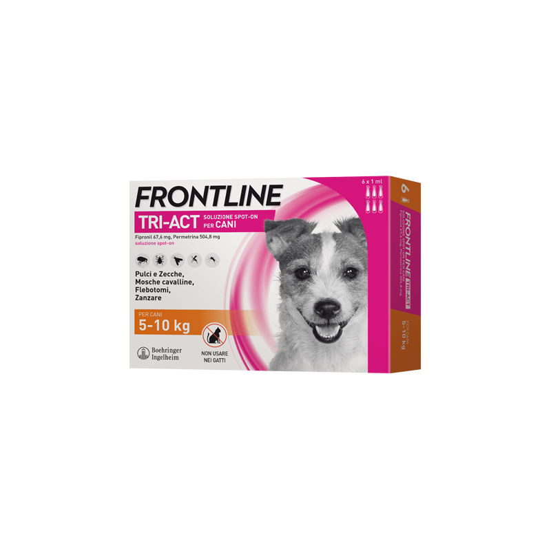 FRONTLINE TRI-ACT SPOT-ON 5-10 KG. 3x1 ML.