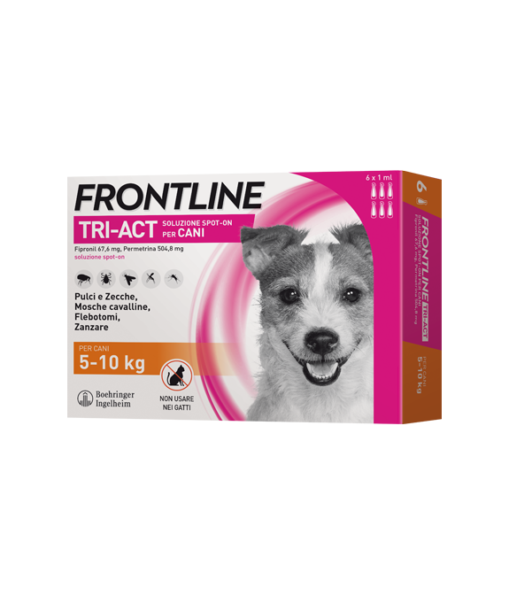 FRONTLINE TRI-ACT SPOT-ON 5-10 KG. 3x1 ML.