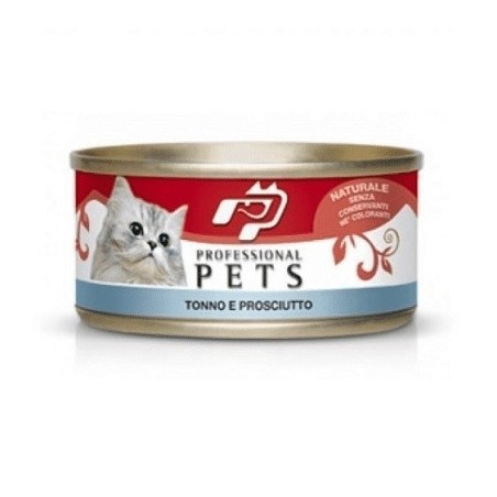 PROFESSIONAL PETS  GATTO TONNO SKIPJACK CON PROSCIUTTO 70 GR