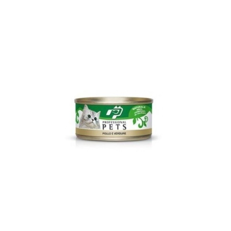 PROFESSIONAL PETS GATTO POLLO CON VERDURE 70 GR