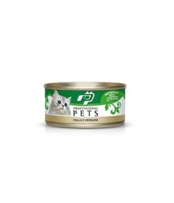 PROFESSIONAL PETS GATTO POLLO CON VERDURE 70 GR