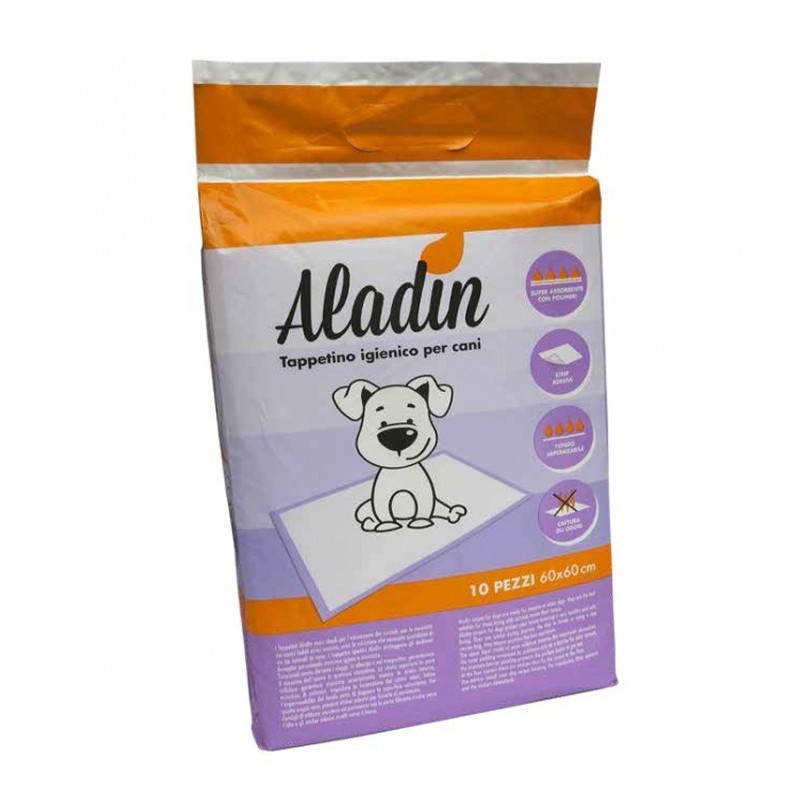 ALADIN 60X60 TAPPETINI IGIENICI PER CANI 10Pz