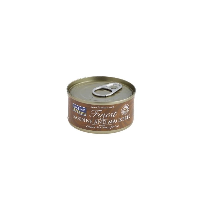 FISH4CATS FILETTI DI SARDINE CON SGOMBRO GATTO 70G