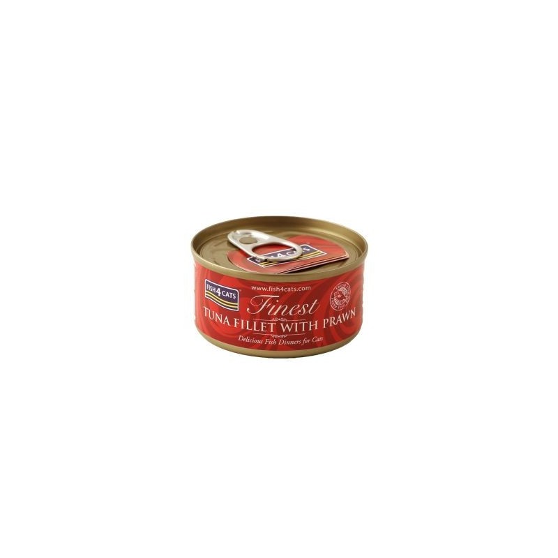 FISH4CATS FILETTI DI TONNO E GAMBERI GATTO 70G