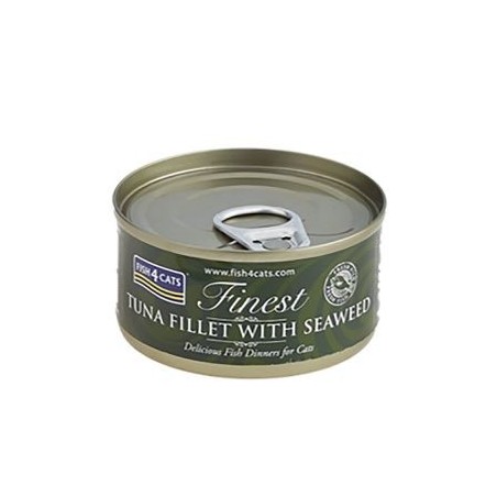 FISH4CATS UMIDO GATTO TONNO E ALGHE TUNA WITH SEAWEED 70 GR