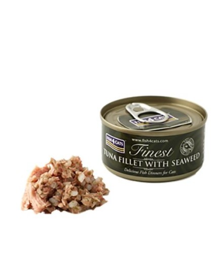 FISH4CATS UMIDO GATTO TONNO E ALGHE TUNA WITH SEAWEED 70 GR