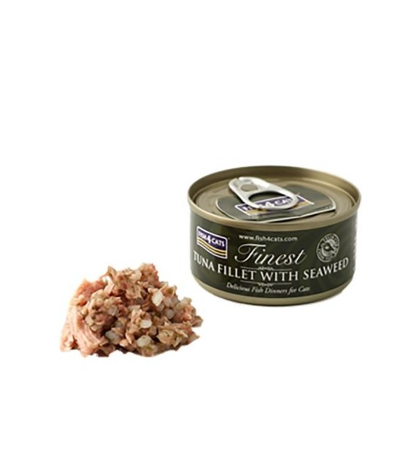 FISH4CATS UMIDO GATTO TONNO E ALGHE TUNA WITH SEAWEED 70 GR