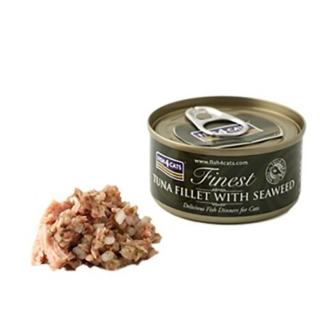 FISH4CATS UMIDO GATTO TONNO E ALGHE TUNA WITH SEAWEED 70 GR