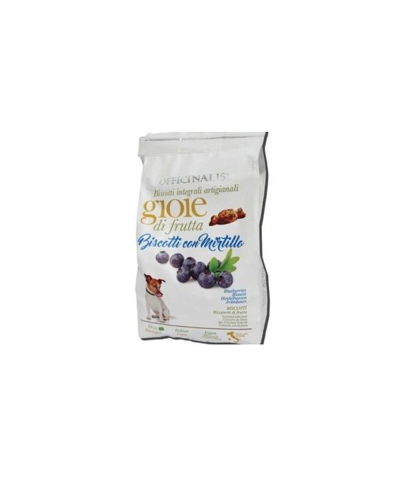 GIOIE DI FRUTTA BISCOTTI DALLA GRANA NATURALI PER CANI CON MIRTILLO 400 gr