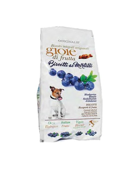 GIOIE DI FRUTTA BISCOTTI DALLA GRANA NATURALI PER CANI CON MIRTILLO 400 gr