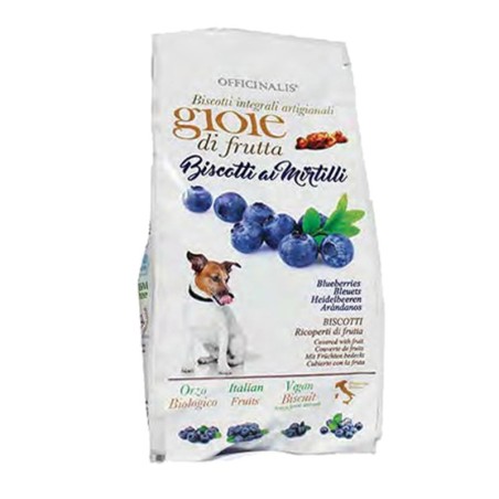 GIOIE DI FRUTTA BISCOTTI DALLA GRANA NATURALI PER CANI CON MIRTILLO 400 gr