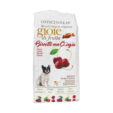 BISCOTTI DALLA GRANA NATURALI PER CANI CON CILIEGIA 400 gr LOW GLUTEN