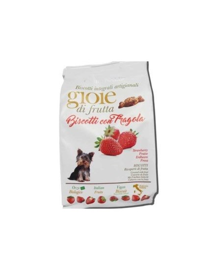 GIOIE DI FRUTTA BISCOTTI DALLA GRANA NATURALI PER CANI CON FRAGOLA 400 gr