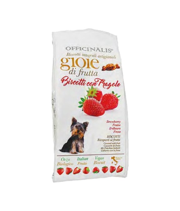 GIOIE DI FRUTTA BISCOTTI DALLA GRANA NATURALI PER CANI CON FRAGOLA 400 gr