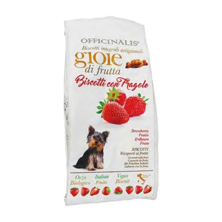 GIOIE DI FRUTTA BISCOTTI DALLA GRANA NATURALI PER CANI CON FRAGOLA 400 gr