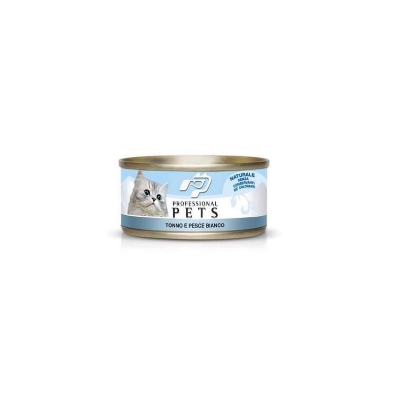 PROFESSIONAL PETS  GATTO TONNO E PESCE BIANCO 70 GR