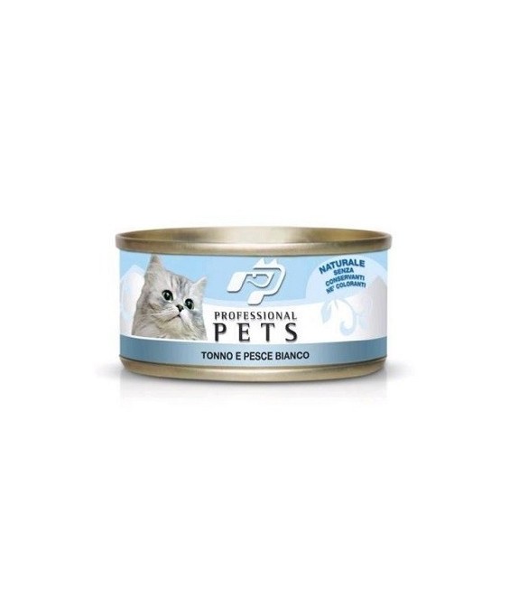 PROFESSIONAL PETS  GATTO TONNO E PESCE BIANCO 70 GR