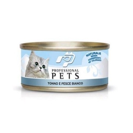 PROFESSIONAL PETS GATTO TONNO E PESCE BIANCO 70 GR