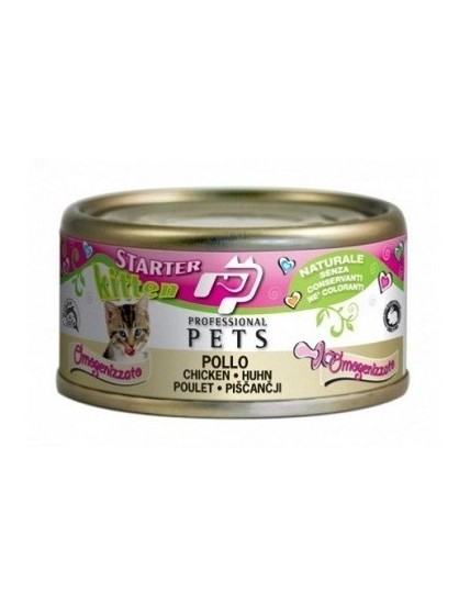 PROFESSIONAL PETS STARTER KITTEN PER GATTO CUCCIOLO CON POLLO 70 GR