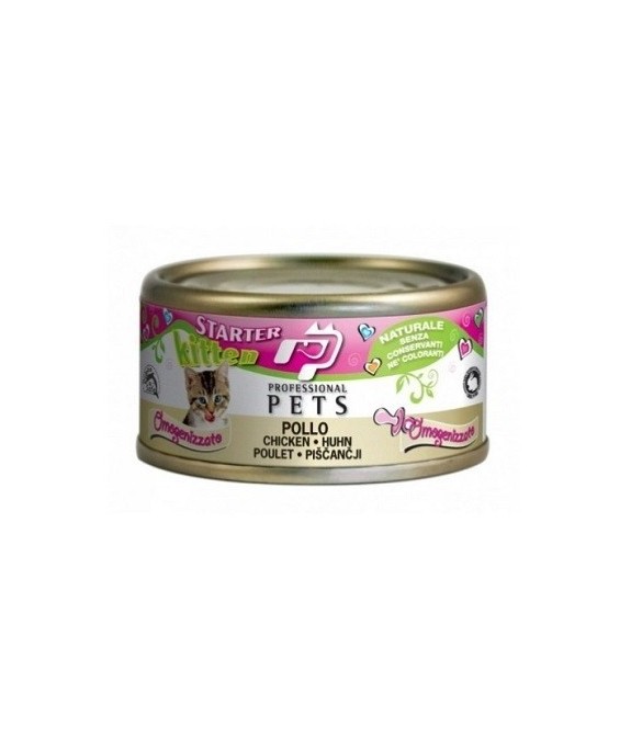 PROFESSIONAL PETS STARTER KITTEN PER GATTO CUCCIOLO CON POLLO 70 GR