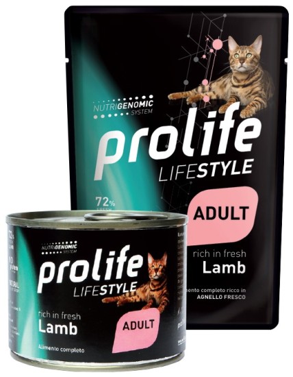 PROLIFE GATTO AGNELLO E RISO UMIDO 85g