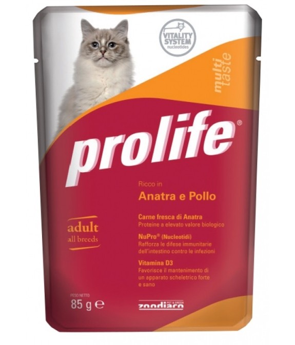 PROLIFE GATTO ANATRA E POLLO UMIDO 85G