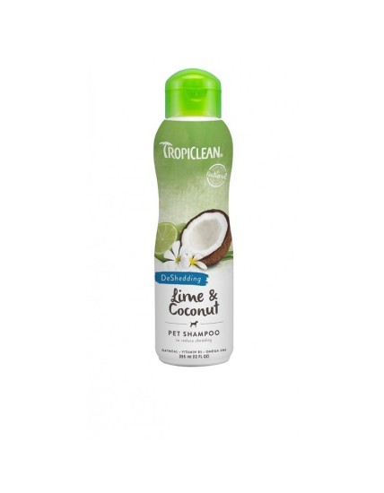 TROPICLEAN DESHEDDING SHAMPOO PER CANI LIME E COCONUT 355 ml