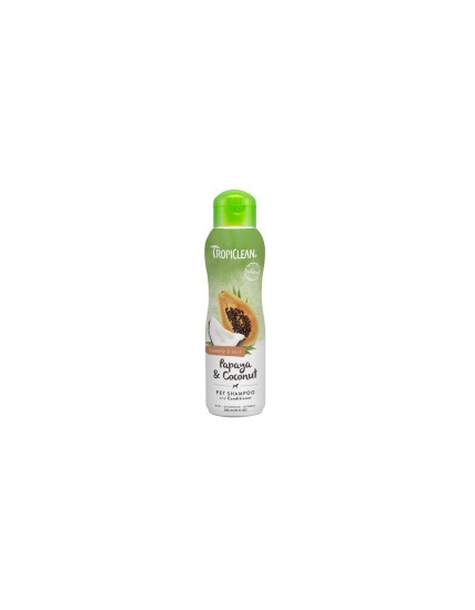 TROPICLEAN LUXURY SHAMPOO PER CANI COCCO E PAPAYA 355 ml