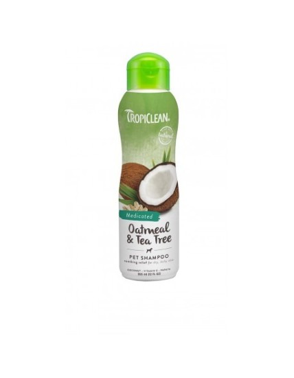 TROPICLEAN OATMEAL MEDICATED SHAMPOO PER CANI COCCO E AVENA 355 ml