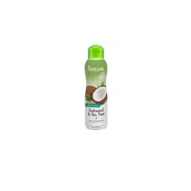 TROPICLEAN OATMEAL MEDICATED SHAMPOO PER CANI COCCO E AVENA 355 ml