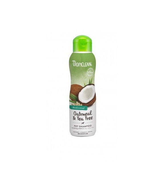 TROPICLEAN OATMEAL MEDICATED SHAMPOO PER CANI COCCO E AVENA 355 ml