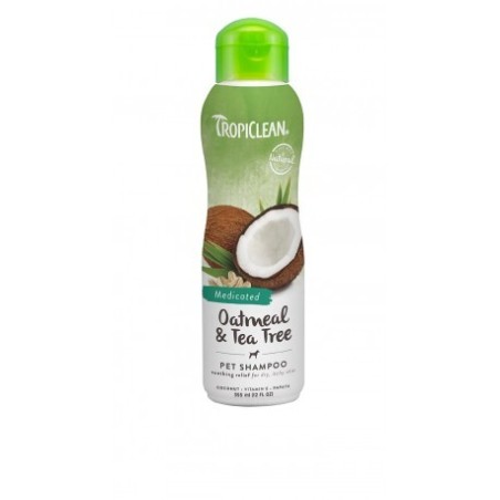 TROPICLEAN OATMEAL MEDICATED SHAMPOO PER CANI COCCO E AVENA 355 ml