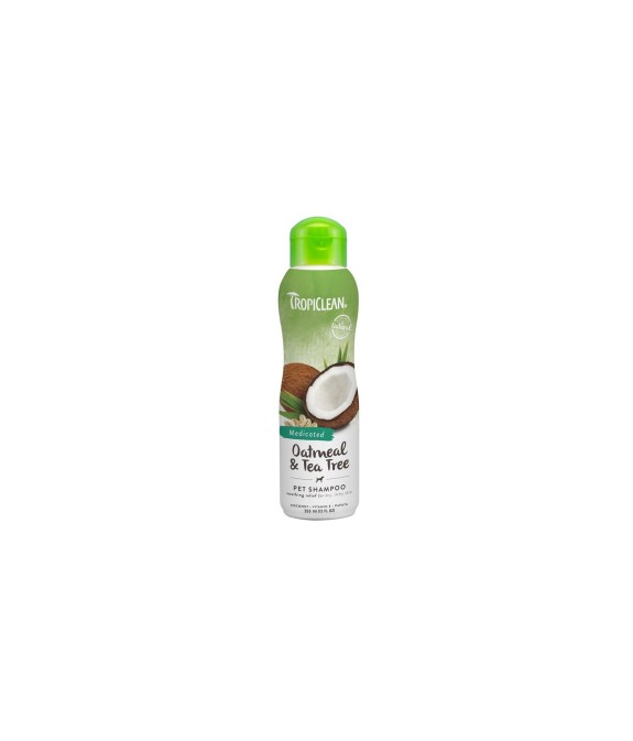 TROPICLEAN OATMEAL MEDICATED SHAMPOO PER CANI COCCO E AVENA 355 ml