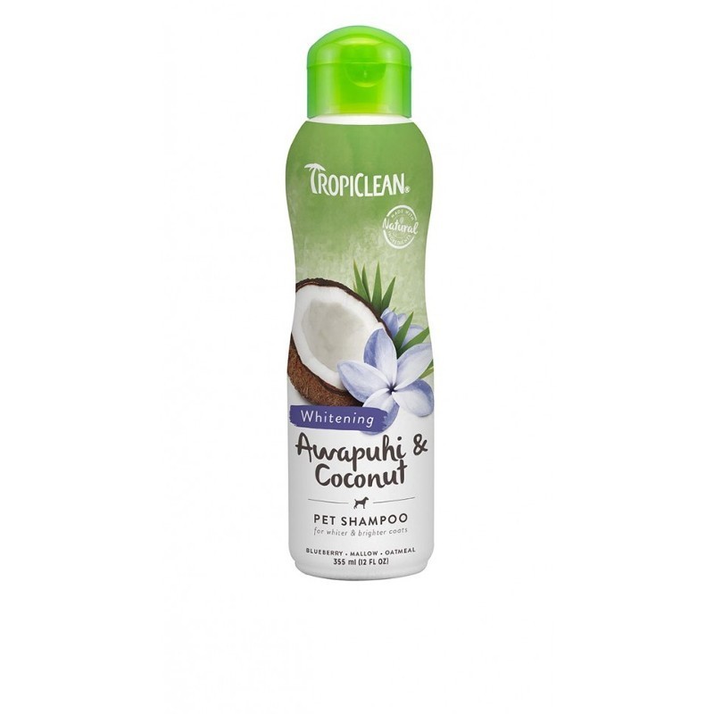 TROPICLEAN WHITENING SHAMPOO PER CANI AWAPUHI E COCONUT 355 ml