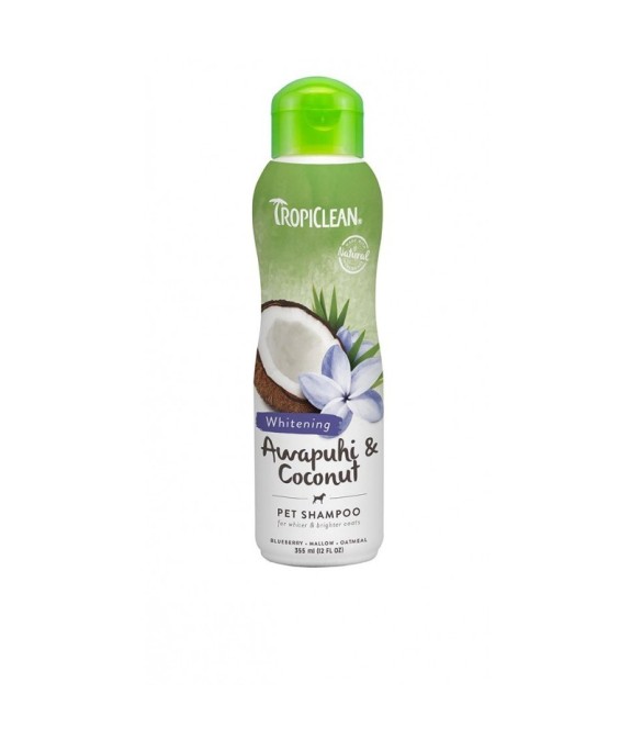 TROPICLEAN WHITENING SHAMPOO PER CANI AWAPUHI E COCONUT 355 ml