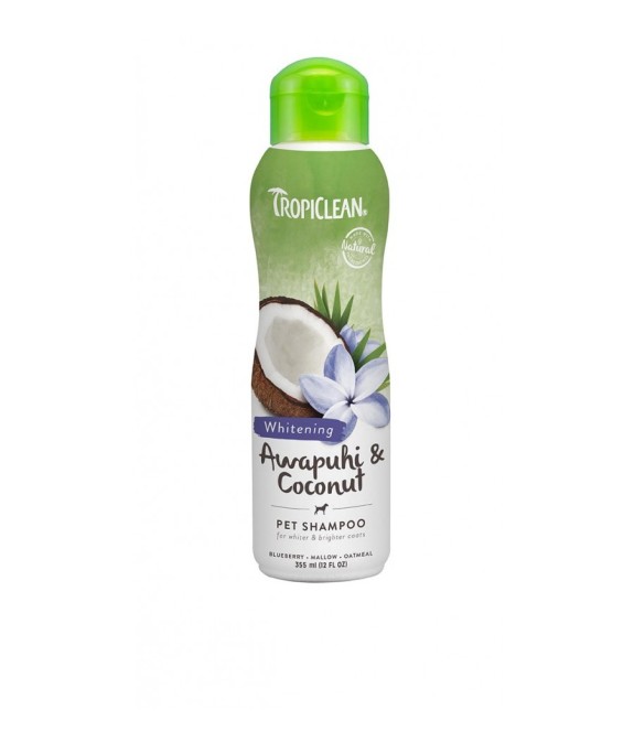 TROPICLEAN WHITENING SHAMPOO PER CANI AWAPUHI E COCONUT 355 ml