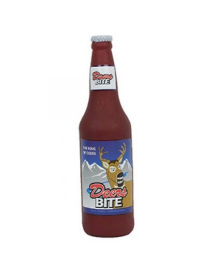 TUFFY SILLY SQUEAKER BEER BOTTLE DEERS BITE IN LATTICE