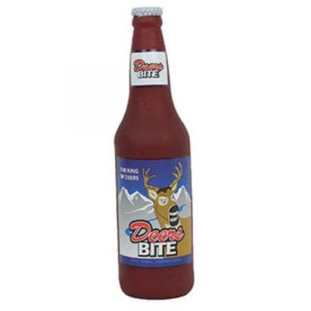 TUFFY SILLY SQUEAKER BEER BOTTLE DEERS BITE IN LATTICE