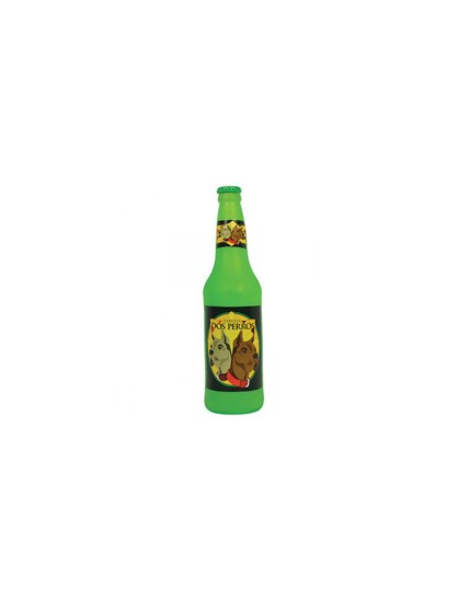 TUFFY SILLY SQUEAKER BEER BOTTLE DOS PERROS IN LATTICE