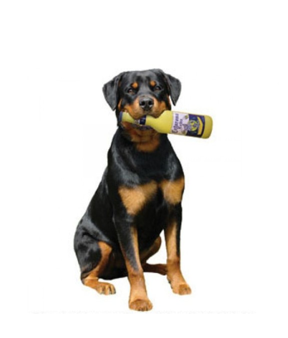 TUFFY SILLY SQUEAKER BEER BOTTLE DOS PERROS IN LATTICE