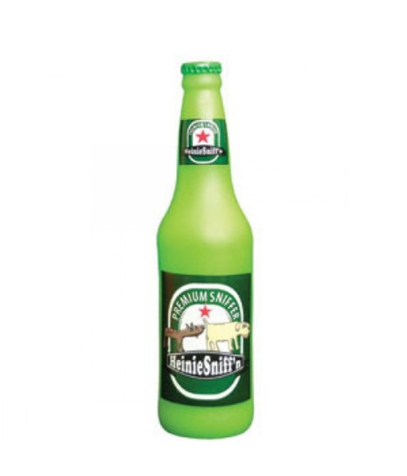 TUFFY SILLY SQUEAKER BEER BOTTLE HEINI SNIFF IN LATTICE