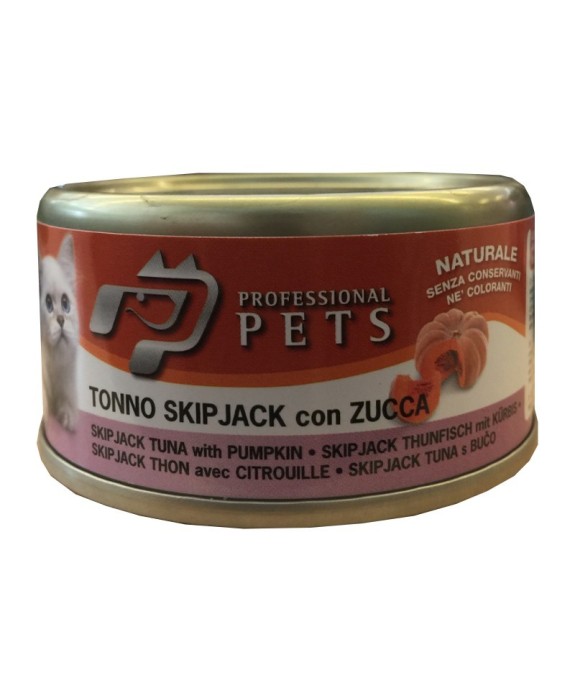 PROFESSIONAL PETS  GATTO TONNO SKIPJACK CON ZUCCA 70 GR