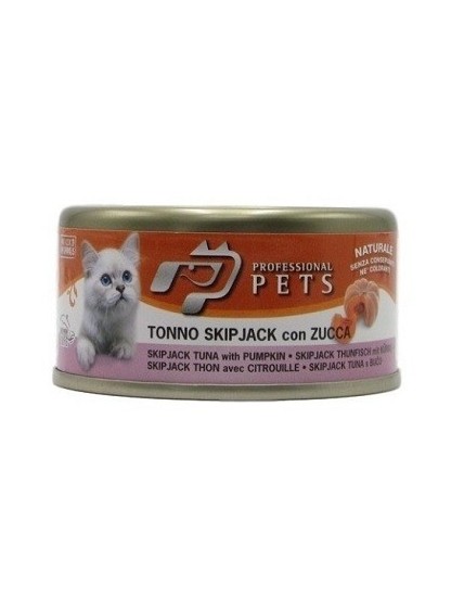 PROFESSIONAL PETS  GATTO TONNO SKIPJACK CON ZUCCA 70 GR.