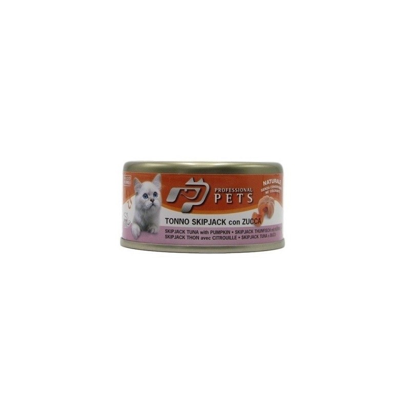 PROFESSIONAL PETS  GATTO TONNO SKIPJACK CON ZUCCA 70 GR