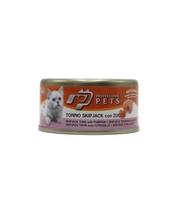 PROFESSIONAL PETS  GATTO TONNO SKIPJACK CON ZUCCA 70 GR