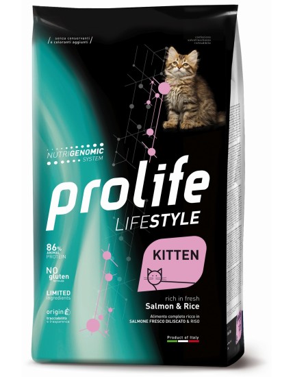 PROLIFE LIFESTYLE KITTEN SALMONE E RISO 400 GR